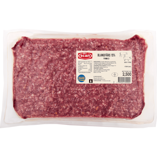 Blandfärs 50/50 15%