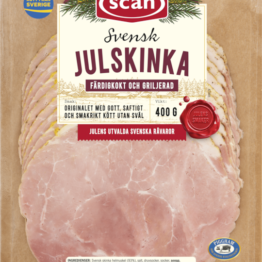 Julskinka griljerad skivad 400g