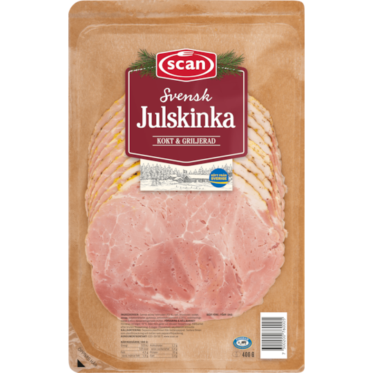 Julskinka griljerad skivad 400g