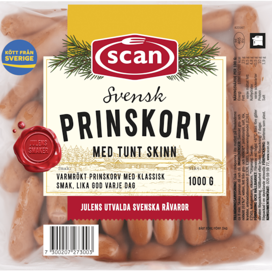 Prinskorv 1000g