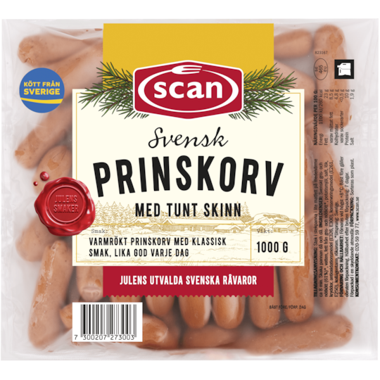Prinskorv 1000g