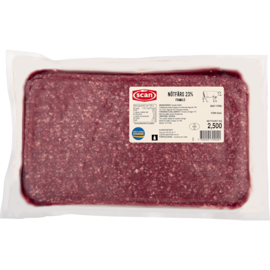 Nötfärs 23%